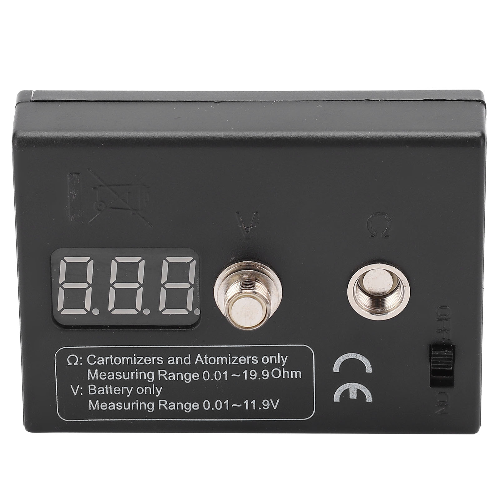 Ohm Meter Reader - 0,01-20Ω Widerstandsmessgerät für Atomizer, Digitaler Spulen-Tester,