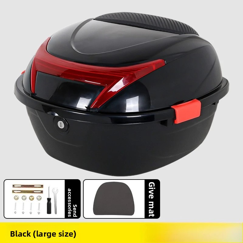 Battery Case Storage - Universelle Verstärkte Großraumige Motorrad-Aufbewahrungsbox, Erschütterungsfester Heckkoffer