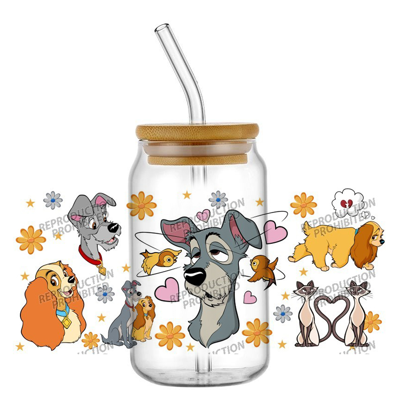 Rdta Tank Glass - Bestseller Berühmte Cartoon-Figur Lady Tramp 16oz