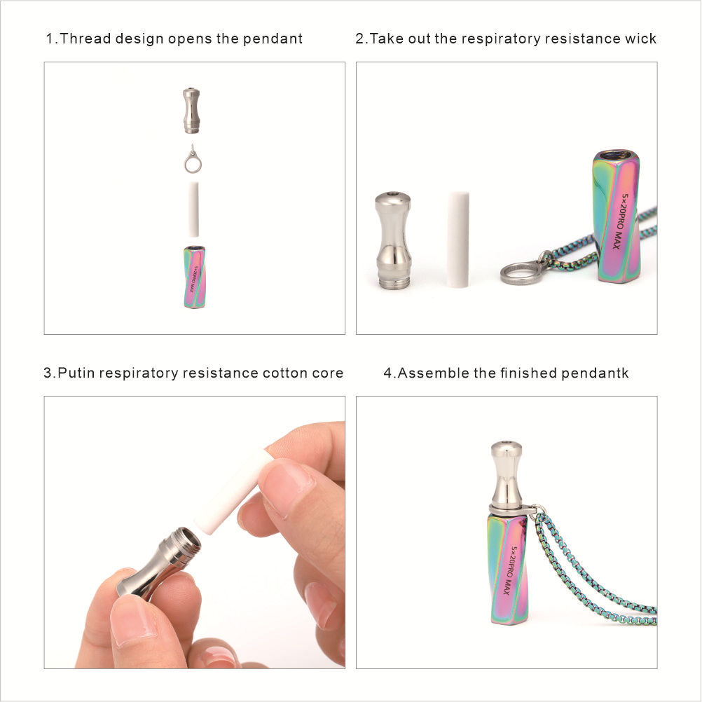 Edelstahl-Inhalator-Halskette: – Vaping Air Bewertung und Preis