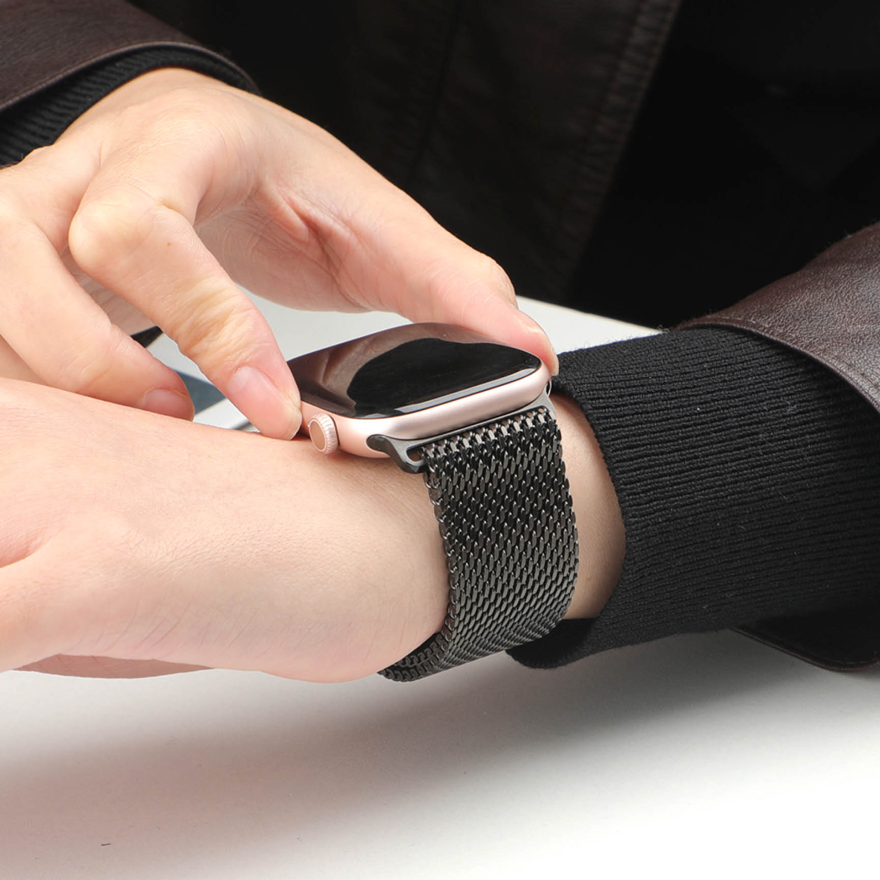 Dickes Metallarmband für Apple – Mesh Coil Strip Bewertung und Preis